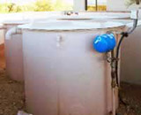 fiberglass water storage tank