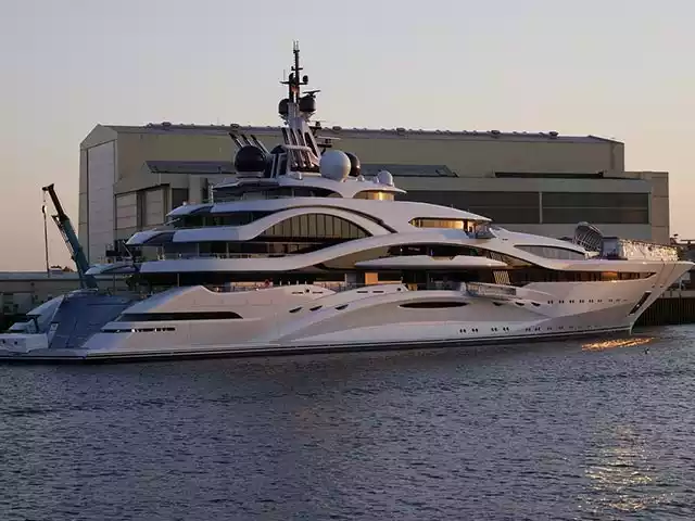 yatch on dock